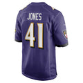 B.Ravens #41 Dre'Mont Jones Purple Fotopoulosg Team Game Jersey