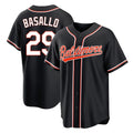 Baltimore Orioles #29 Samuel Basallo Player Black Fotopoulosg Out Home Game Stitched Jerseys