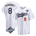 Los Angeles Dodgers #8 Enrique Hern¨¢ndez Player Gold White Fotopoulosg World Series 2026 Collection Stadium Limited Stitched Jerseys