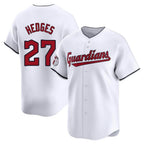 Cleveland Guardians #27 Austin Hedges Player White Fotopoulosg Limited Home Stitched Jerseys