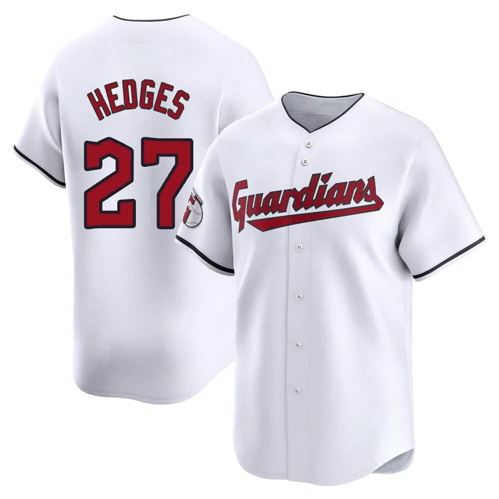 Cleveland Guardians #27 Austin Hedges Player White Fotopoulosg Limited Home Stitched Jerseys
