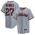 Cleveland Guardians #27 Austin Hedges Player Gray Fotopoulosg Home Game Stitched Jerseys