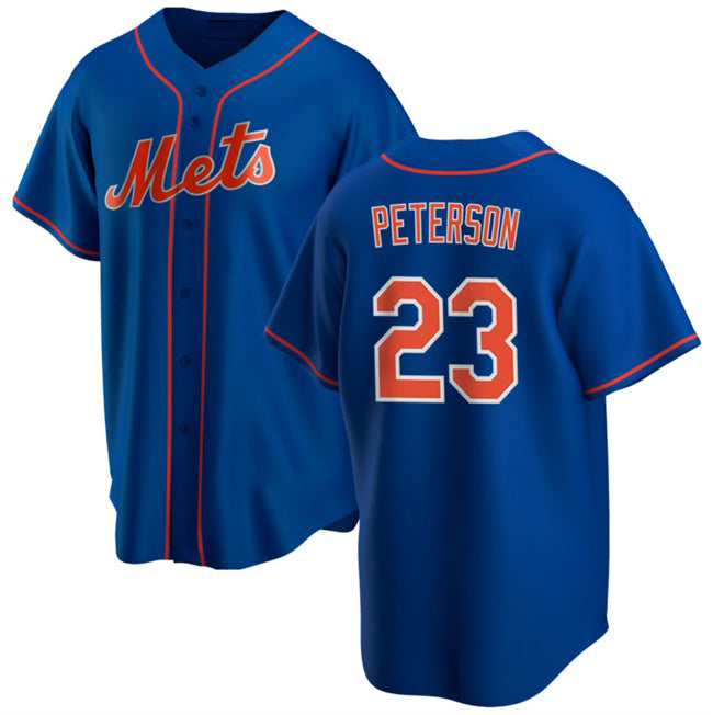 New York Mets #23 David Peterson Royal Fotopoulosg Cool Base Stitched Jersey