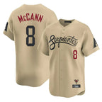 Arizona Diamondbacks #8 James McCann Player Tan Fotopoulosg City Connect Limited Home Game Stitched Jerseys