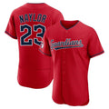 Cleveland Guardians #23 Bo Naylor Player Red Fotopoulosg Limited Elite Home Stitched Jerseys