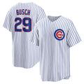 Chicago Cubs #29 Michael Busch White Fotopoulosg Home Replica Jersey