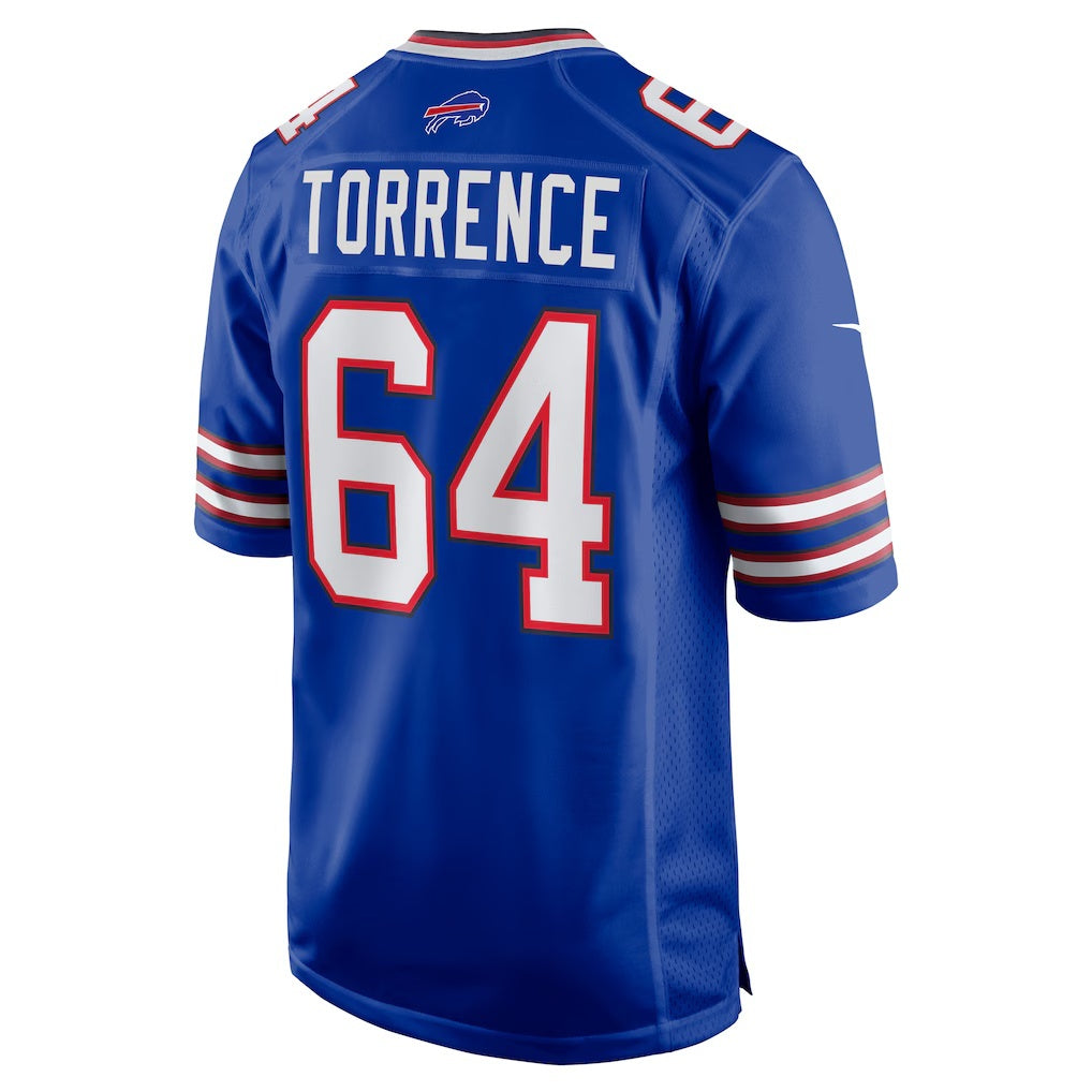 B.Bills #64 O'Cyrus Torrence Royal Fotopoulosg Home Game Jersey