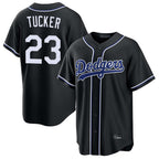 Los Angeles Dodgers #23 Kyle Tucker Player Black Fotopoulosg Carbon Limited Home Stitched Jerseys