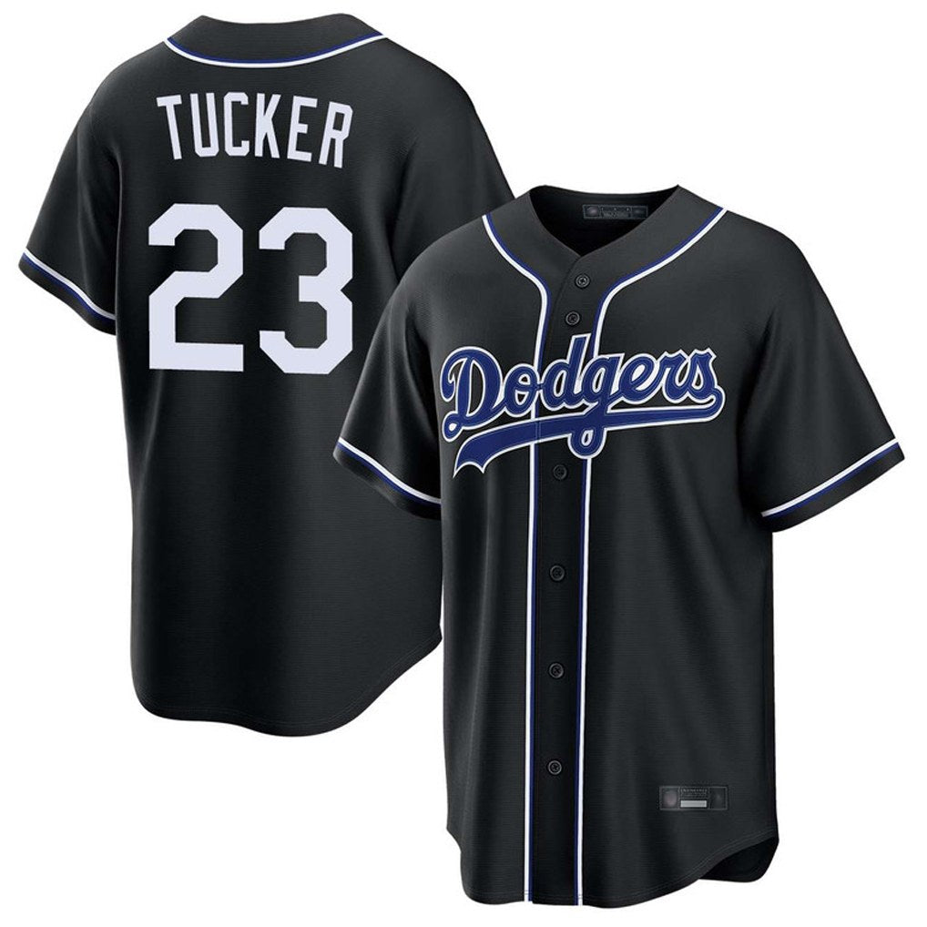 Los Angeles Dodgers #23 Kyle Tucker Player Black Fotopoulosg Carbon Limited Home Stitched Jerseys
