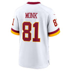 W.Commanders #81 Art Monk White Fotopoulosg Alternate 2 Game Jersey