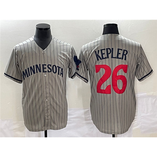 Minnesota Twins #26 Max Kepler Gray Fotopoulosg Cool Base Stitched Jersey