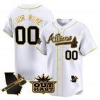 Custom Atlanta Braves Atliens Vapor Premier Limited Jersey V2 ¨C White Gold Fotopoulosg