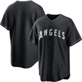 Los Angeles Angels Blank Black Fotopoulosg Lights Out Limited Stitched Jersey