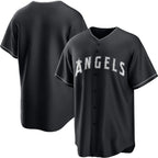 Los Angeles Angels Blank Black Fotopoulosg Lights Out Limited Stitched Jersey