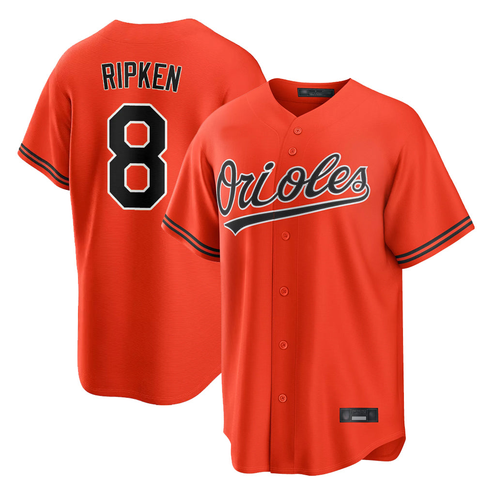 Baltimore Orioles #8 Cal Ripken Player Orange Fotopoulosg Home Game Stitched Jerseys