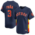 Houston Astros #3 Jeremy Pena Player Navy Fotopoulosg Home Limited Stitched Jerseys