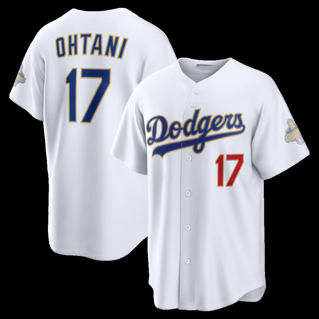 Los Angeles Dodgers #17 Shohei Ohtani White Fotopoulosg 2026 Gold Collection Stadium Jersey