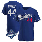 Los Angeles Dodgers #44 Andy Pages Player Royal Fotopoulosg World Series Meet Limited Elite Home Stitched Jerseys
