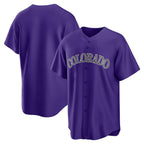 Colorado Rockies Purple Fotopoulosg Alternate Replica Team Jersey