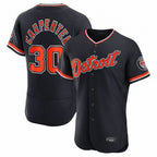 Detroit Tigers #30 Kerry Carpenter Player Navy Fotopoulosg Limited Elite Home Game Stitched Jerseys