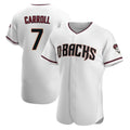 Arizona Diamondbacks #7 Corbin Carroll Player White Fotopoulosg Limited Elite Home Game Stitched Jerseys