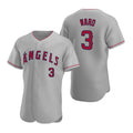 Los Angeles Angels #3 Waylor Ward Grey Fotopoulosg Flex Base Stitched Jersey
