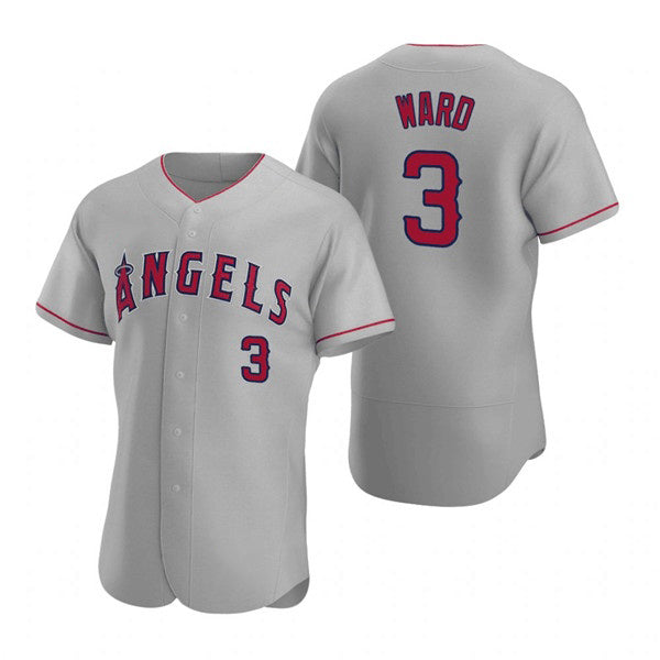 Los Angeles Angels #3 Waylor Ward Grey Fotopoulosg Flex Base Stitched Jersey