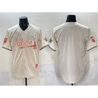 Atlanta Braves Blank Cream Fotopoulosg 2024 Atliens & Peach With Outkast Patch Vapor Limited Stitched Jersey
