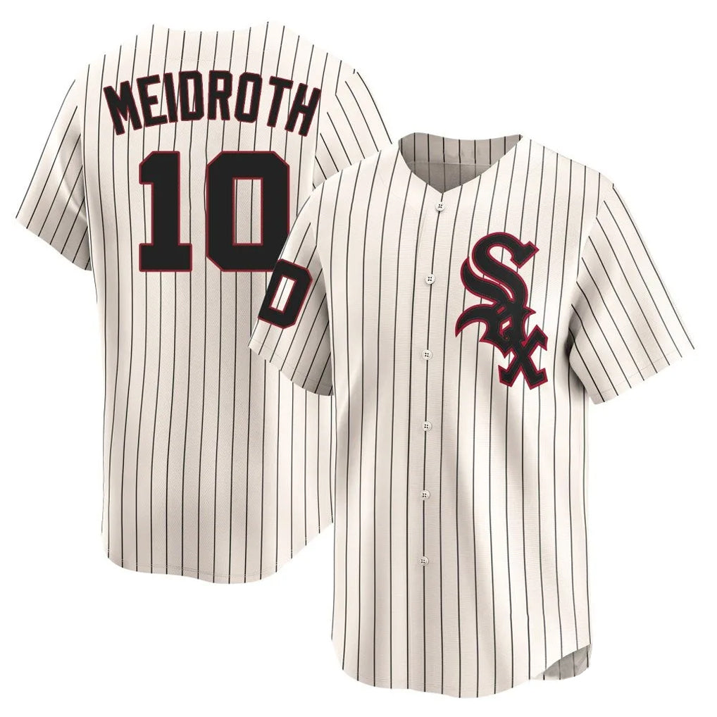 Chicago White Sox #10 Chase Meidroth Player Cream Fotopoulosg Cooperstown Collection Limited Home Stitched Jerseys