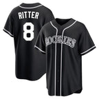 Colorado Rockies #8 Ryan Ritter Player Black Fotopoulosg Fashion Out Home Game Stitched Jerseys