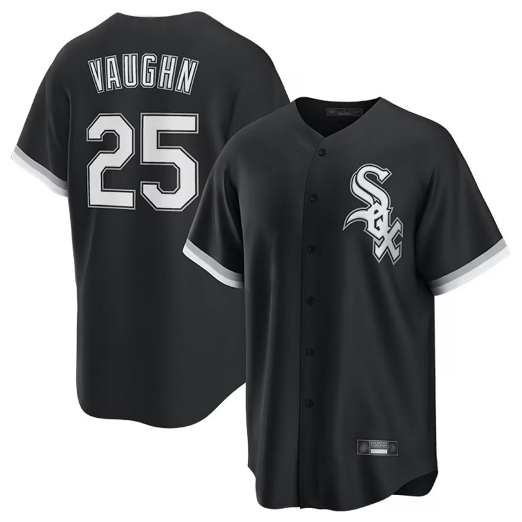 Chicago White Sox #25 Andrew Vaughn Player Black Fotopoulosg Home Game Stitched Jerseys