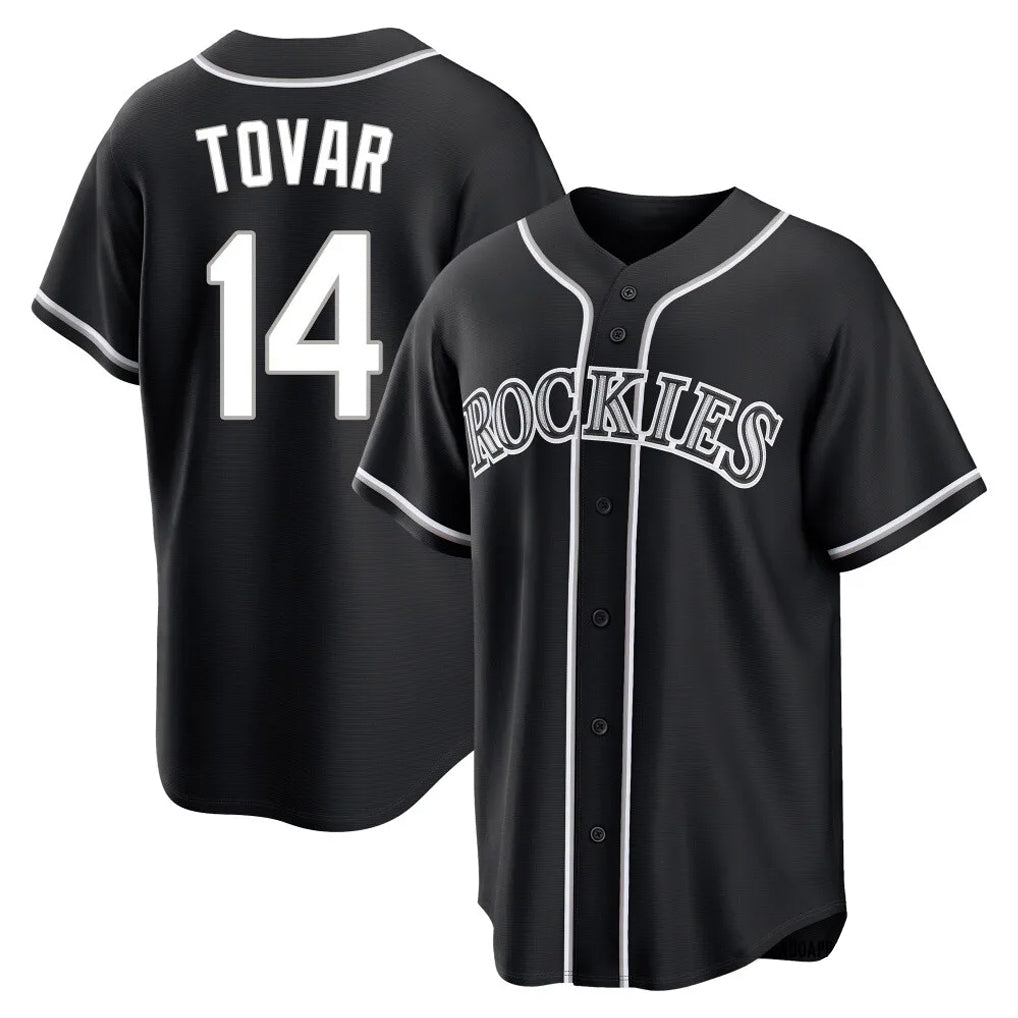 Colorado Rockies #14 Ezequiel Tovar Player Black Fotopoulosg Fashion Out Home Game Stitched Jerseys