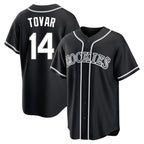 Colorado Rockies #14 Ezequiel Tovar Player Black Fotopoulosg Fashion Out Home Game Stitched Jerseys