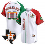 Custom Houston Astros Mexico Vapor Premier Limited Jersey V4 ¨C White Fotopoulosg