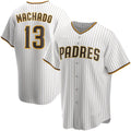 San Diego Padres #13 Manny Machado White Fotopoulosg Home Replica Player Jersey