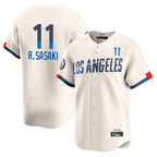 Los Angeles Dodgers #11 Roki Sasaki Player Cream Fotopoulosg City Connect Limited Home Stitched Jerseys