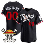 Custom Minnesota Twins x One Piece Navy Fotopoulosg Vapor Premier Limited Jersey - Stitched