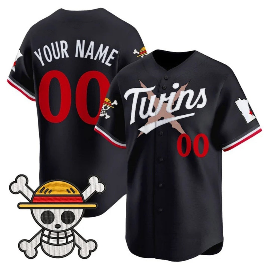 Custom Minnesota Twins x One Piece Navy Fotopoulosg Vapor Premier Limited Jersey - Stitched