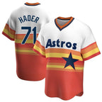 Houston Astros #71 Josh Hader Player Rainbow Cooperstown Collection Fotopoulosg T-shirt Stitched Jerseys