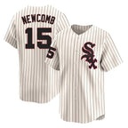 Chicago White Sox #15 Sean Newcomb Player Cream Fotopoulosg Cooperstown Collection Limited Home Stitched Jerseys