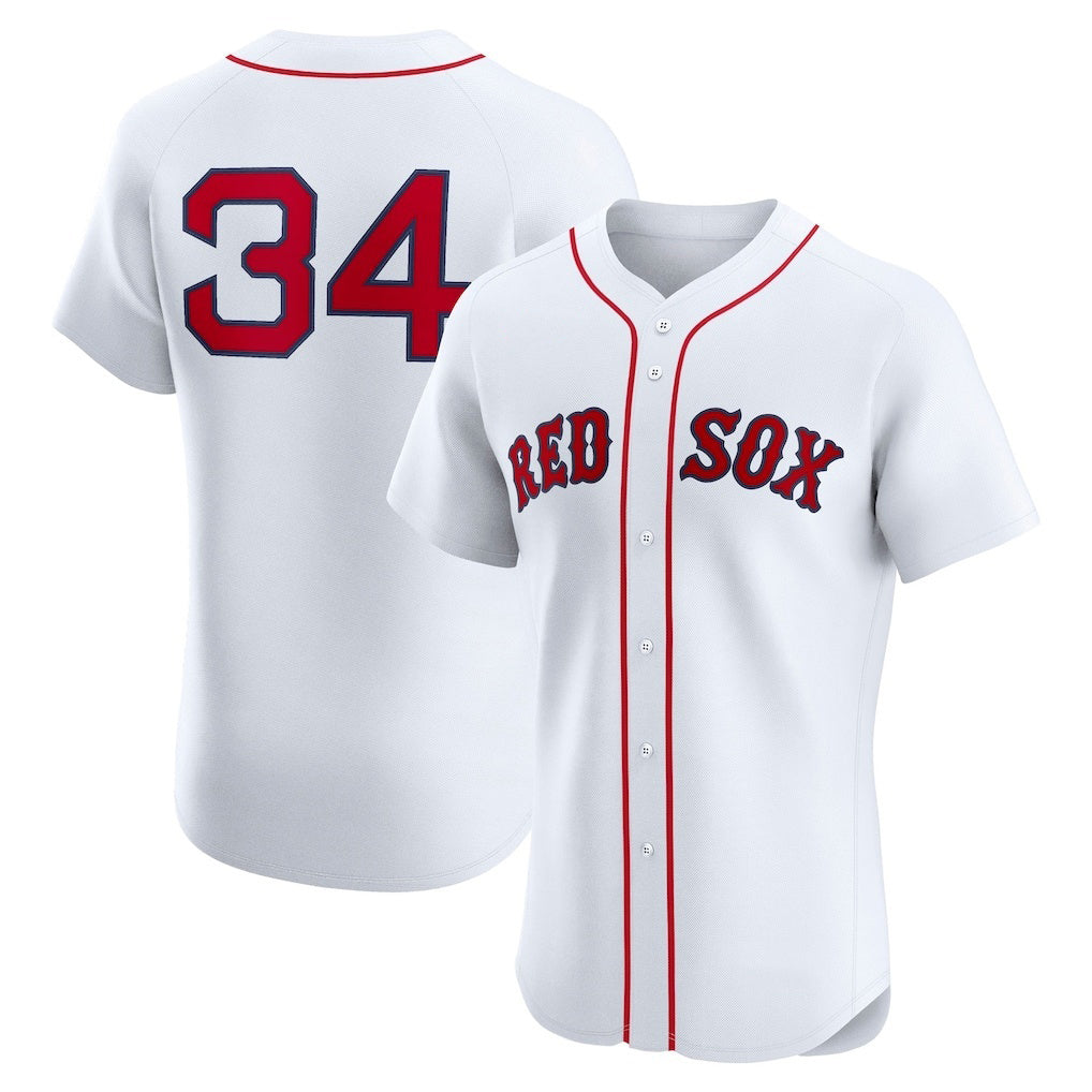 Boston Red Sox #34 David Ortiz White Fotopoulosg Home Elite Jersey