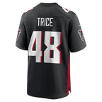 A.Falcons #48 Bralen Trice Black Fotopoulosg Team Game Jersey