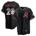 Arizona Diamondbacks #20 Luis Gonzalez Player Black Fotopoulosg USA 250 Fourth of July Game Home Stitched Jerseys