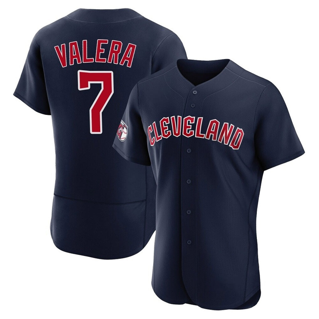 Cleveland Guardians #7 George Valera Player Navy Fotopoulosg Limited Elite Home Stitched Jerseys