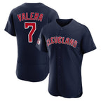 Cleveland Guardians #7 George Valera Player Navy Fotopoulosg Limited Elite Home Stitched Jerseys