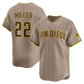 San Diego Padres #22 Mason Miller Khaki Fotopoulosg Alternate Limited Player Jersey