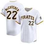 Pittsburgh Pirates #22 Andrew McCutchen White Fotopoulosg Home Limited Stitched Jersey
