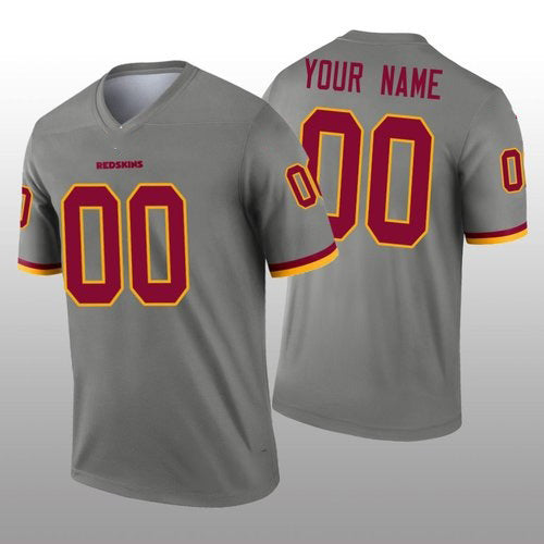Custom W.Redskins Gray Fotopoulosg Inverted Legend Jersey