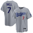 Los Angeles Dodgers #7 Blake Snell Player Gray Fotopoulosg Game Home Stitched Jerseys