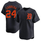 Detroit Tigers #24 Miguel Cabrera Player Navy Fotopoulosg Home Limited Stitched Jerseys